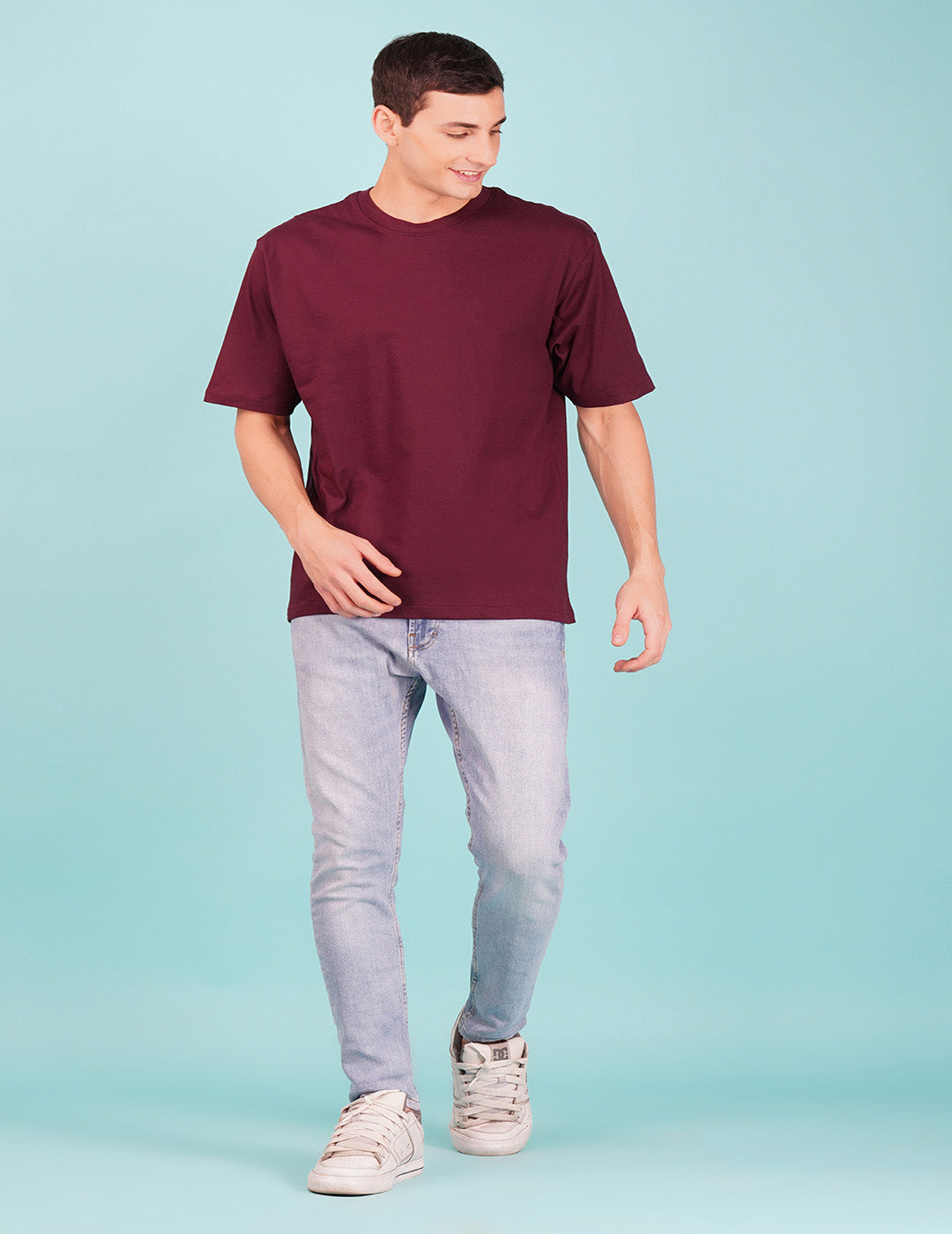 Nusyl Wine No fear back Printed oversized t-shirt