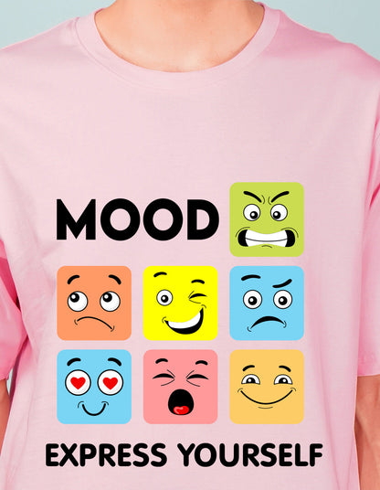 Nusyl Light Pink Mood Printed oversized t-shirt