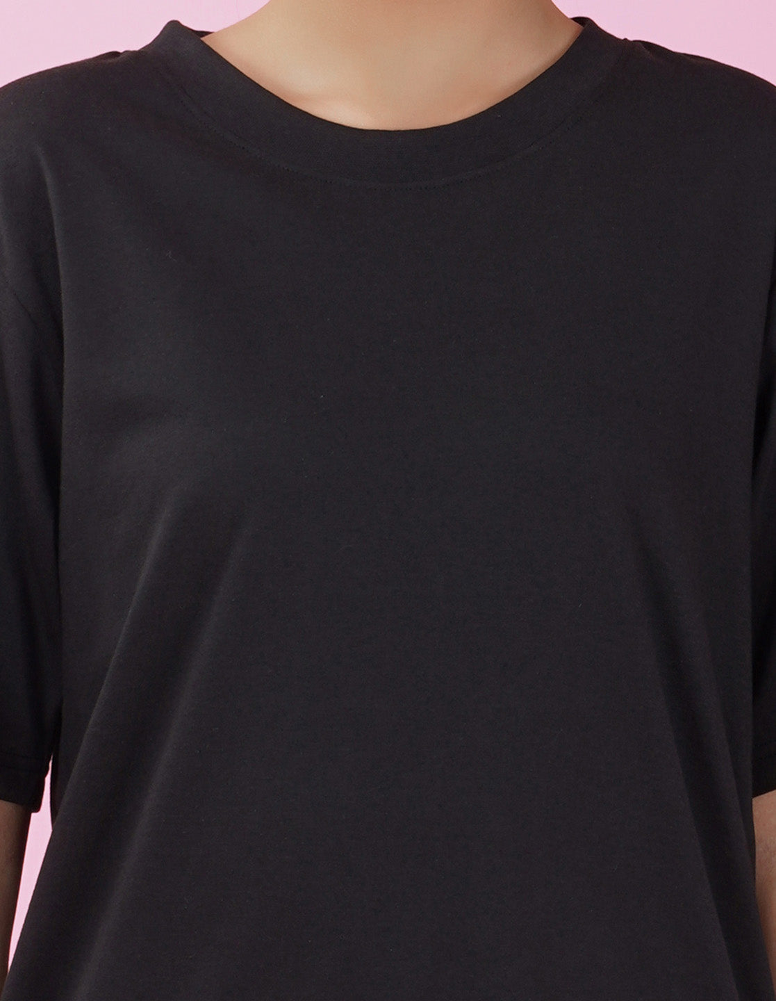 Nusyl Women Black Celestial dreamer print oversized t-shirt