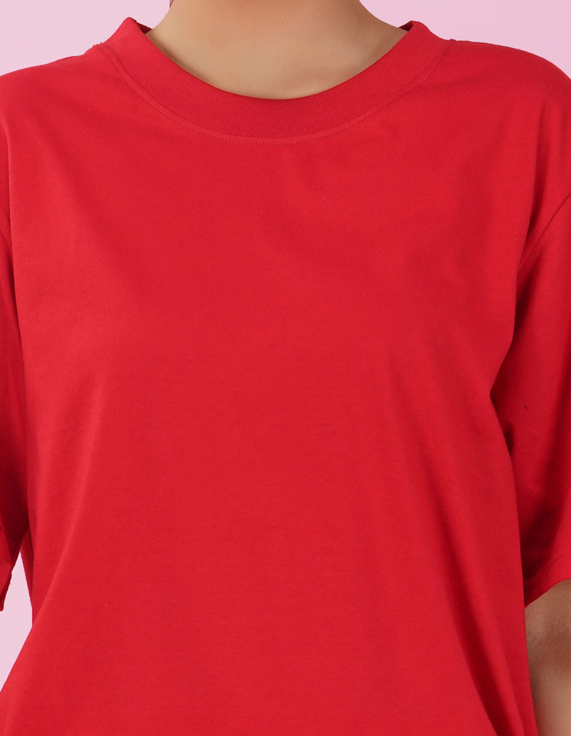 Nusyl Women Red Celestial dreamer print oversized t-shirt