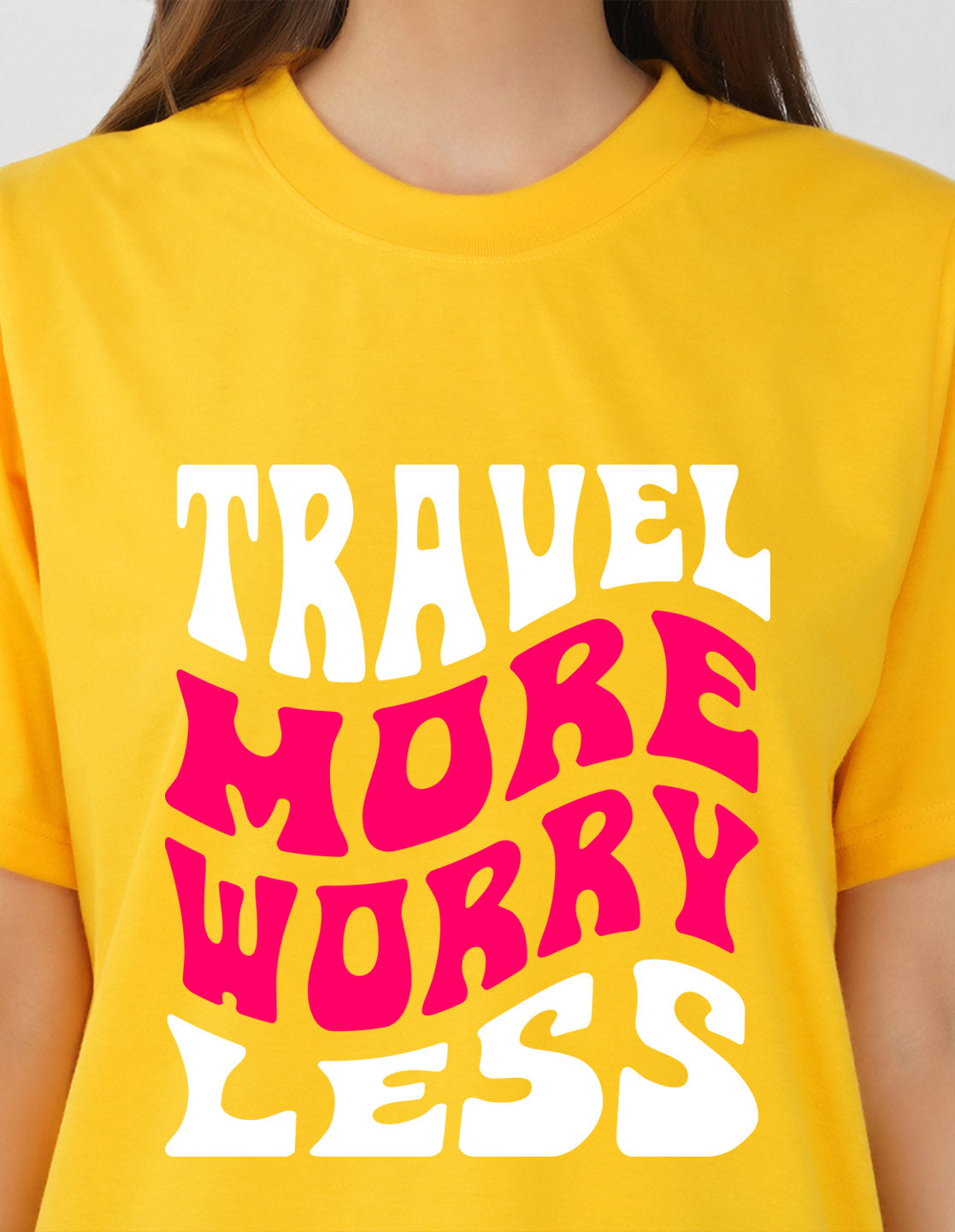 Nusyl Women Yellow Text print oversized t-shirt