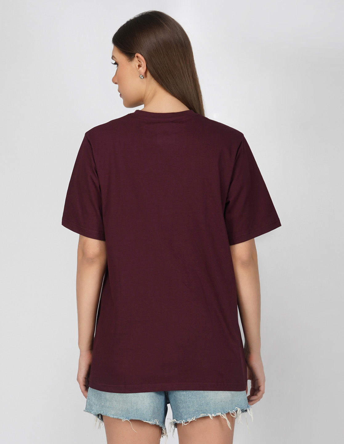 Nusyl Women Wine Logo Print oversized t-shirt