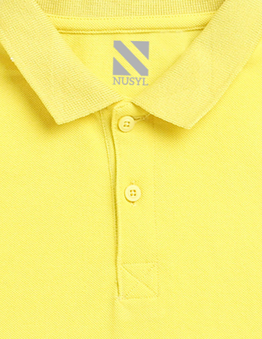 Nusyl Beach Printed Bright yellow Boys polo T-shirts