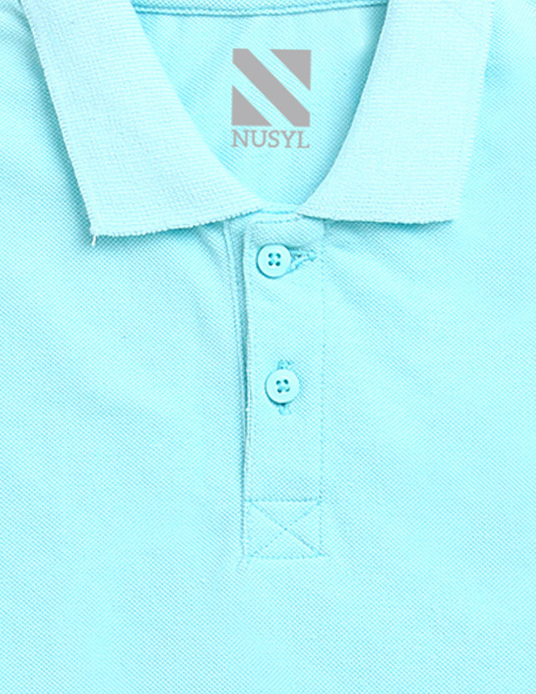 Nusyl Football Printed Light blue Boys polo T-shirts