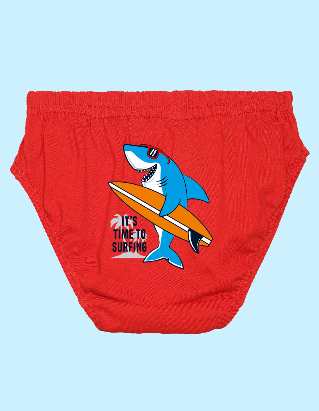 Nusyl Boys printed briefs combo-pack of 5(White,Red,Yellow,Grey,Royal blue)