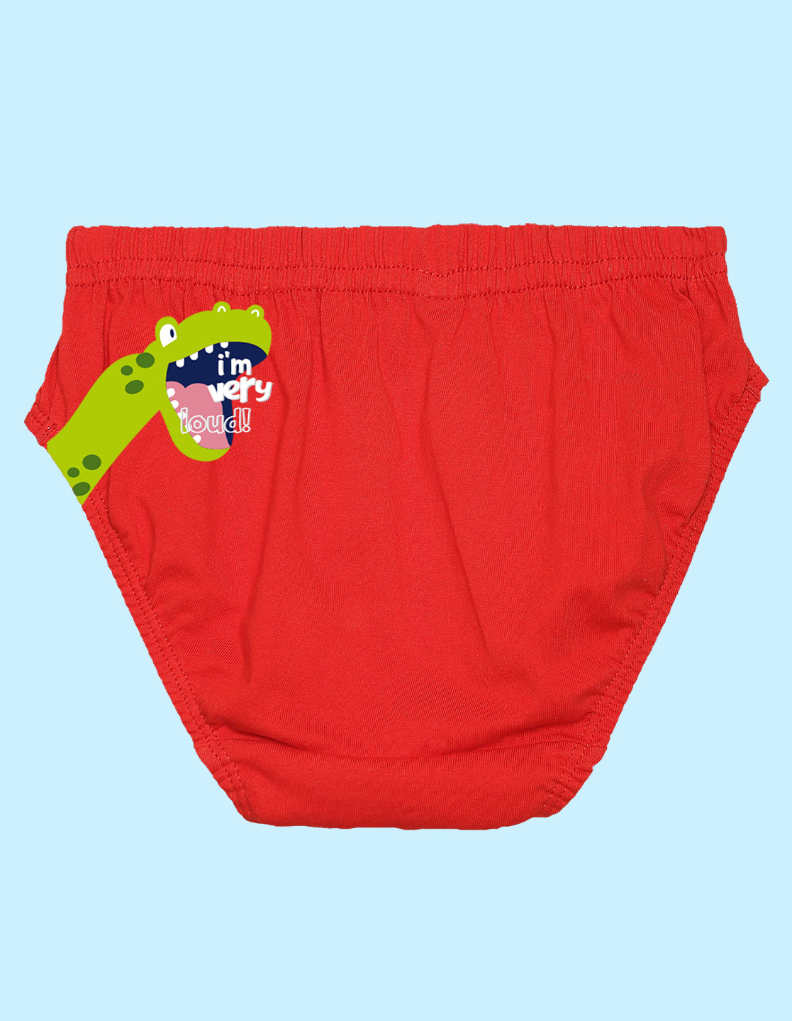 Nusyl Boys printed briefs combo-pack of 5(White,Red,Yellow,Grey,Royal blue)