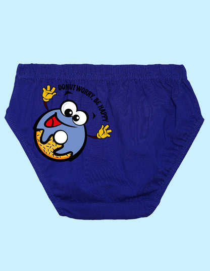 Nusyl Boys printed briefs combo-pack of 5(White,Red,Yellow,Grey,Royal blue)