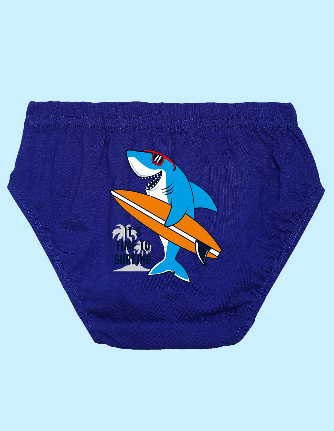 Nusyl Boys printed briefs combo-pack of 5(White,Red,Yellow,Grey,Royal blue)