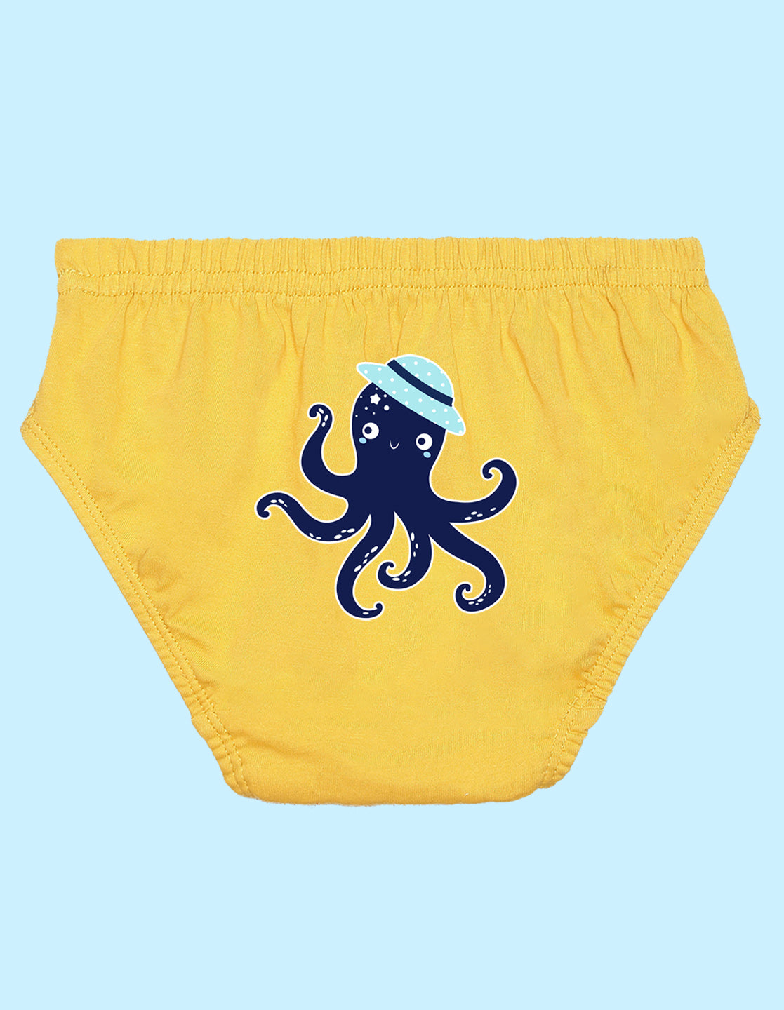 Nusyl Boys printed briefs combo-pack of 5(White,Red,Yellow,Grey,Royal blue)