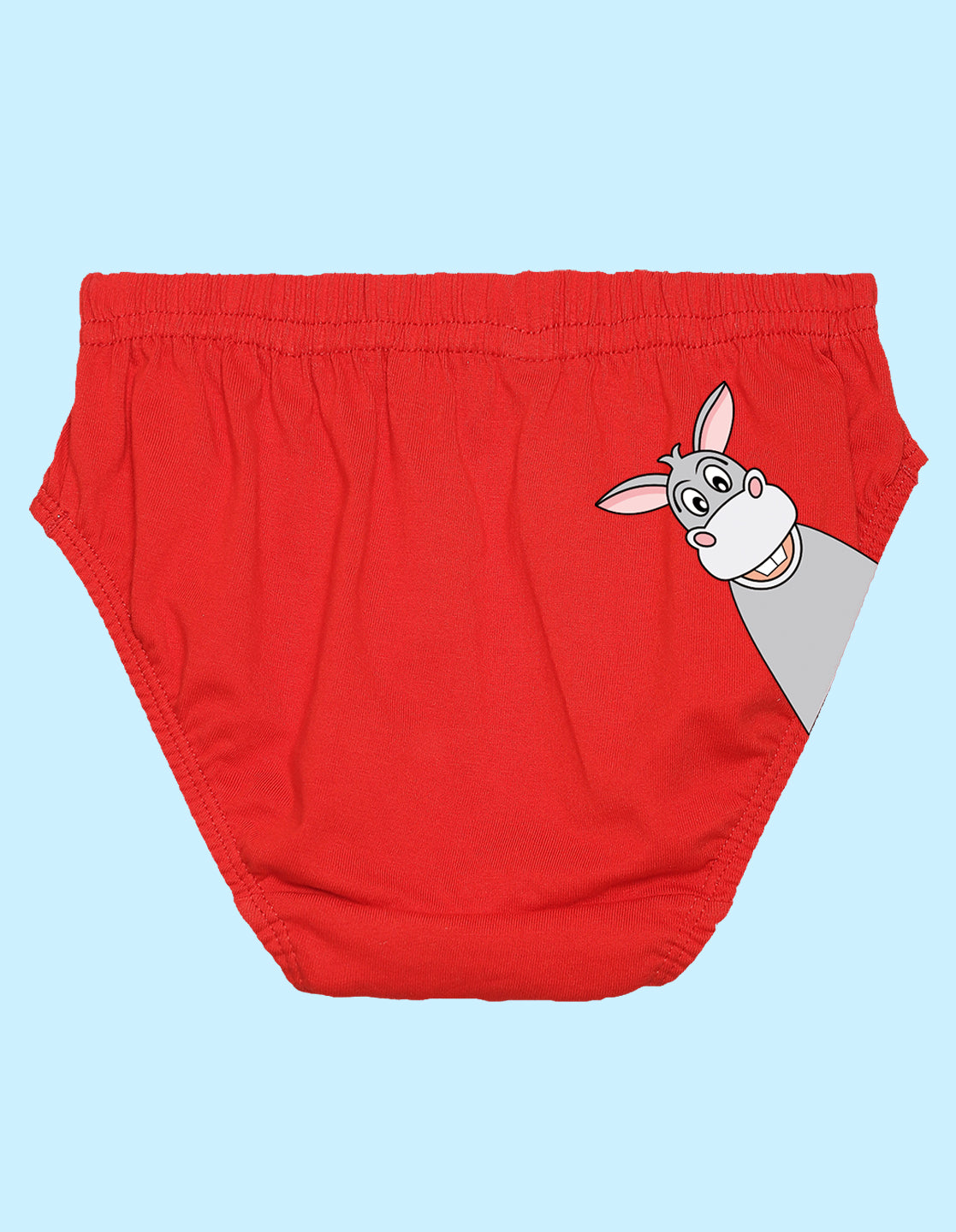 Nusyl Boys printed briefs combo-pack of 5(White,Red,Yellow,Grey,Royal blue)