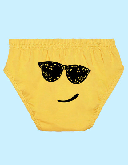 Nusyl Boys printed briefs combo-pack of 5(White,Red,Yellow,Grey,Royal blue)