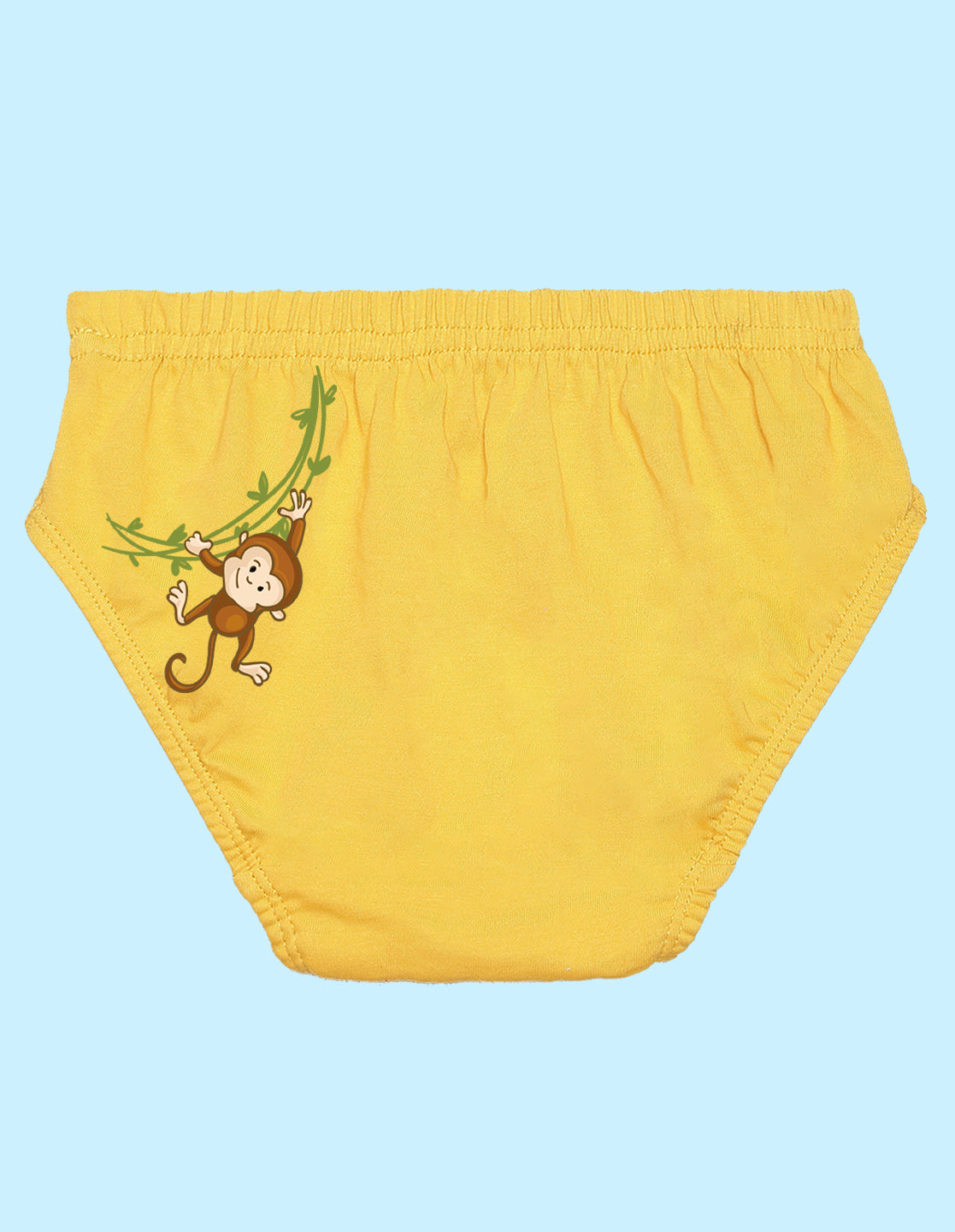 Nusyl Boys printed briefs combo-pack of 5(White,Red,Yellow,Grey,Royal blue)