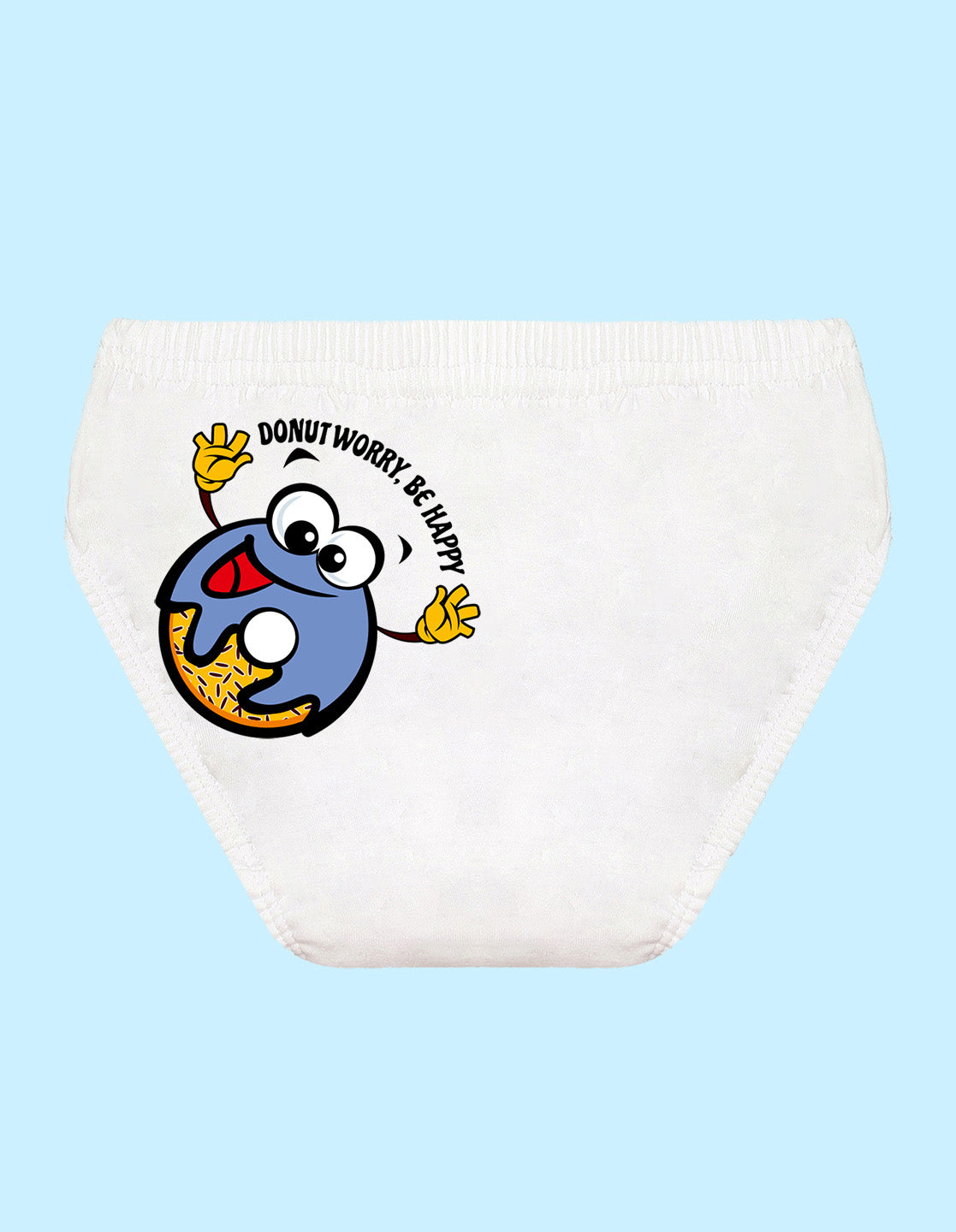 Nusyl Boys printed briefs combo-pack of 5(White,Red,Yellow,Grey,Royal blue)