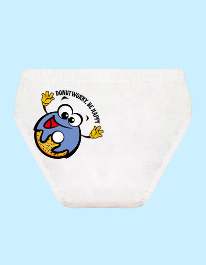 Nusyl Boys printed briefs combo-pack of 5(White,Red,Yellow,Grey,Royal blue)
