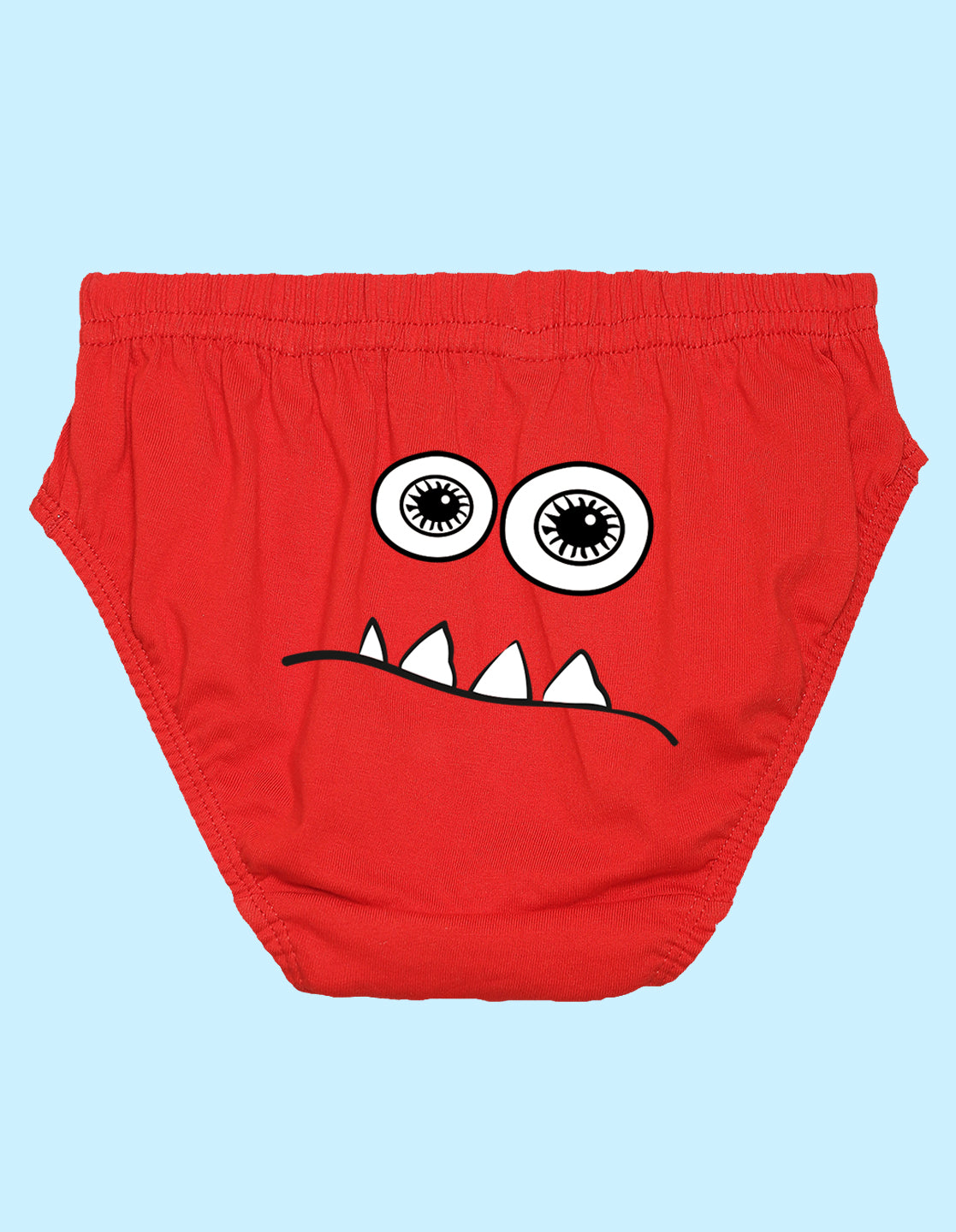 Nusyl Boys printed briefs combo-pack of 5(White,Red,Yellow,Grey,Royal blue)