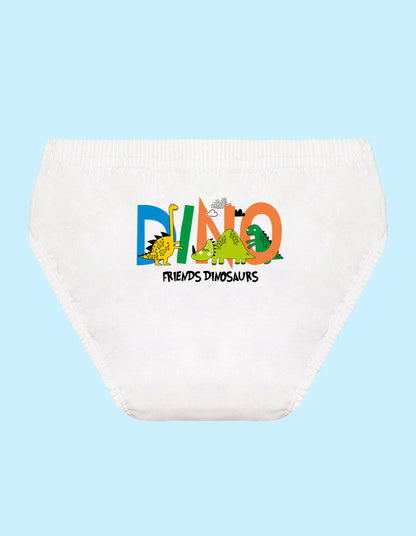 Nusyl Boys printed briefs combo-pack of 5(White,Red,Yellow,Grey,Royal blue)