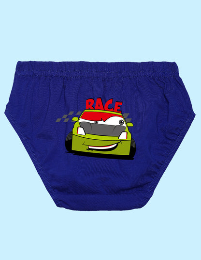 Nusyl Boys printed briefs combo-pack of 5(White,Red,Yellow,Grey,Royal blue)