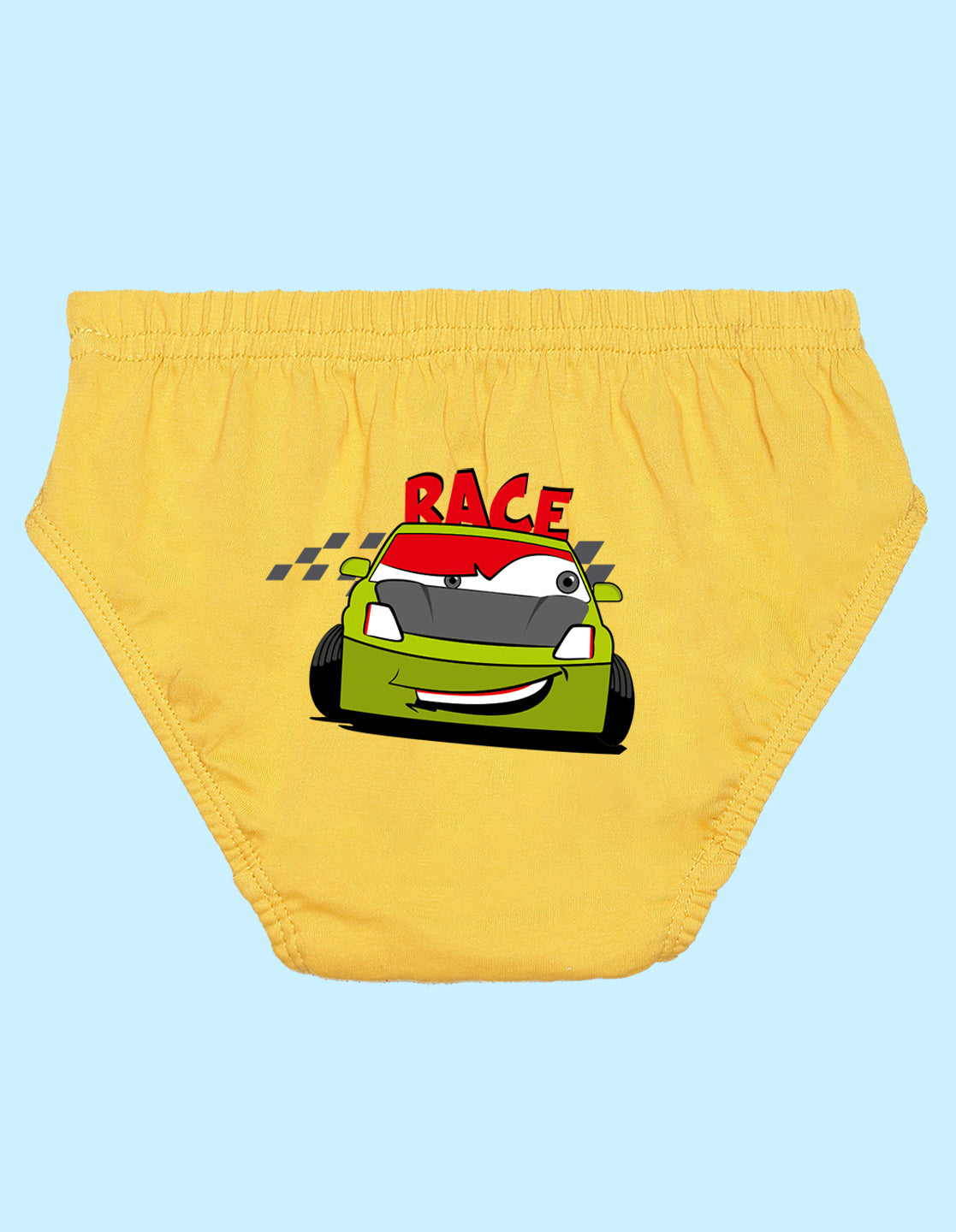 Nusyl Boys printed briefs combo-pack of 5(White,Red,Yellow,Grey,Royal blue)