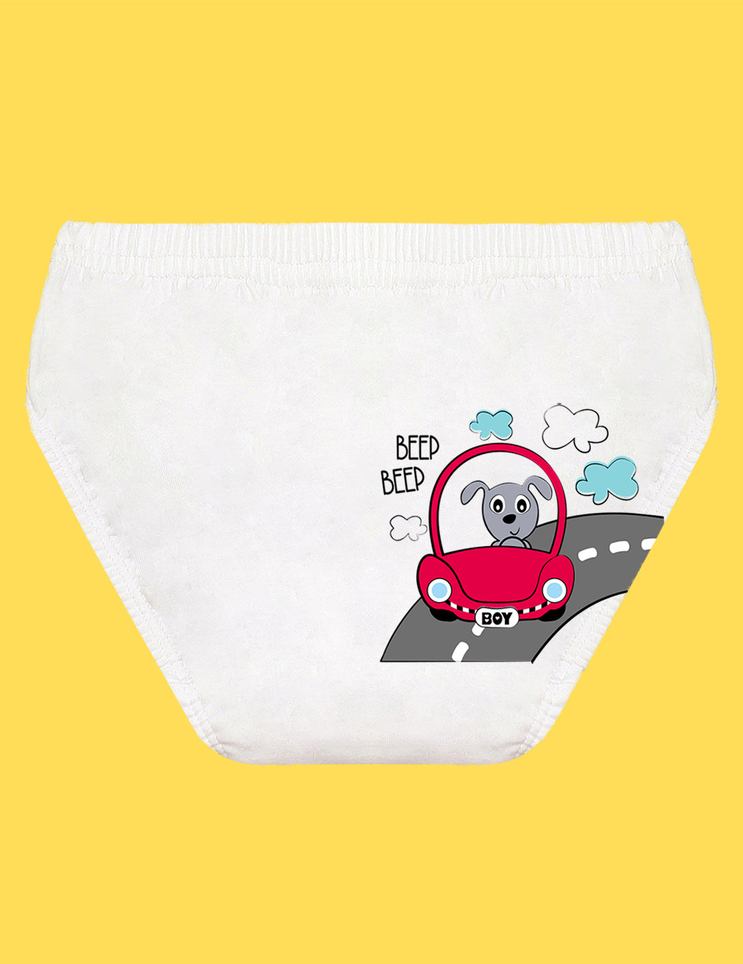 Nusyl Boys printed briefs combo-pack of 4(White,Red,Grey,Royal blue)