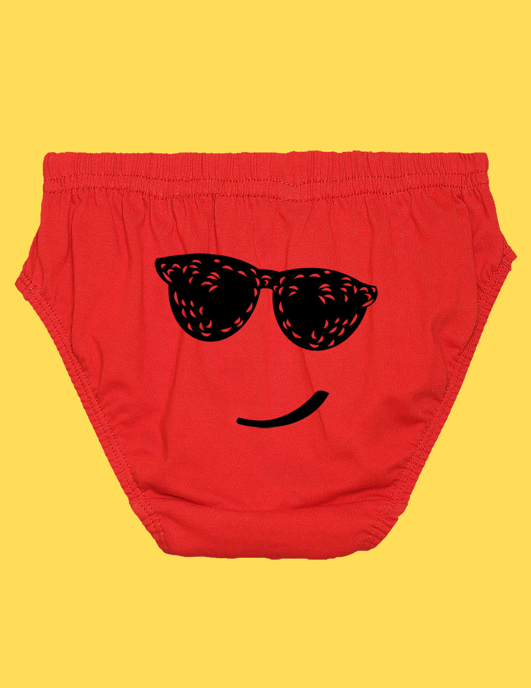 Nusyl Boys printed briefs combo-pack of 4(Red,Yellow,Grey,Royal blue)