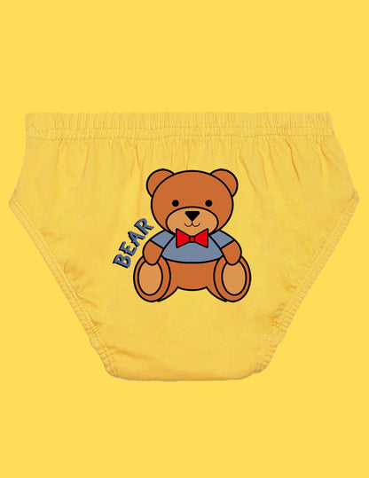 Nusyl Boys printed briefs combo-pack of 3  (Red,White,Yellow)
