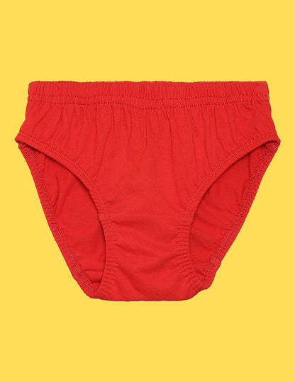 Nusyl Boys printed briefs combo-pack of 3  (Red,White,Yellow)