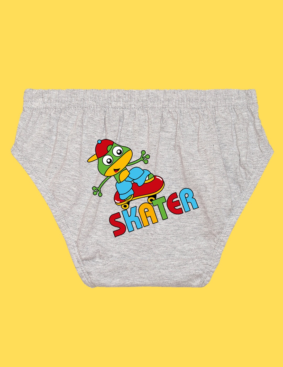 Nusyl Boys printed briefs combo-pack of 3  (Red,Yellow,Grey)