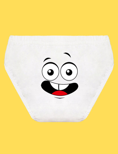 Nusyl Boys printed briefs combo-pack of 3  (White,Red,Grey)