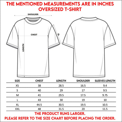 Nusyl Women Red Text print oversized t-shirt